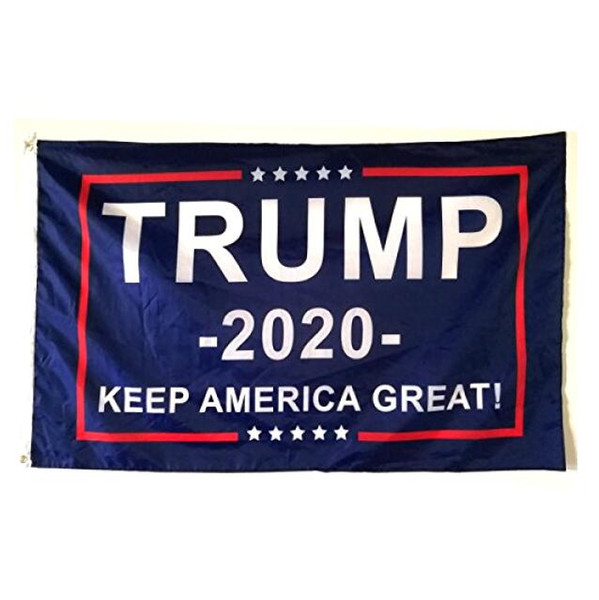 90*150cm Trump 2020 Flag Double Sided Printed Donald Flags Keep America Great Again Polyester Decor Banner For President USA CCA9810 50pcs