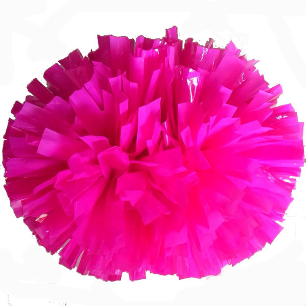 Cheerleading Pompoms 35Cm Cheers Pompon With Middle Plastic Handle Color Can Free Combination