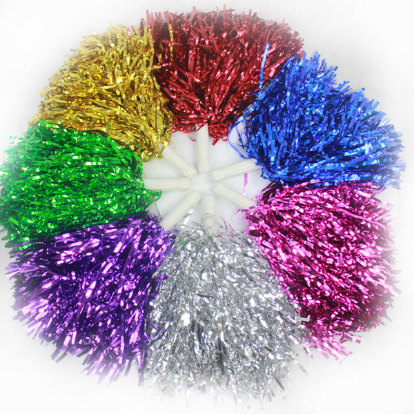 25g Color Ball Cheerleaders Aerobics Square Dance Opening Ceremony Proclaimed Cheers Pompom Cheerleader Products 6 Colours 600Pcs