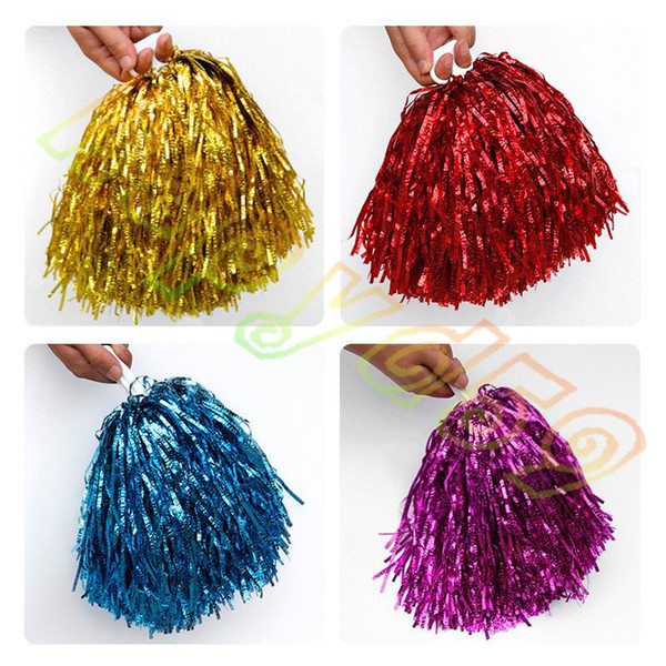 50g Modish Cheer Dance Sport Supplies Competition Cheerleading Pom Poms Flower Ball Lighting Up Party Cheering Fancy Pom Poms