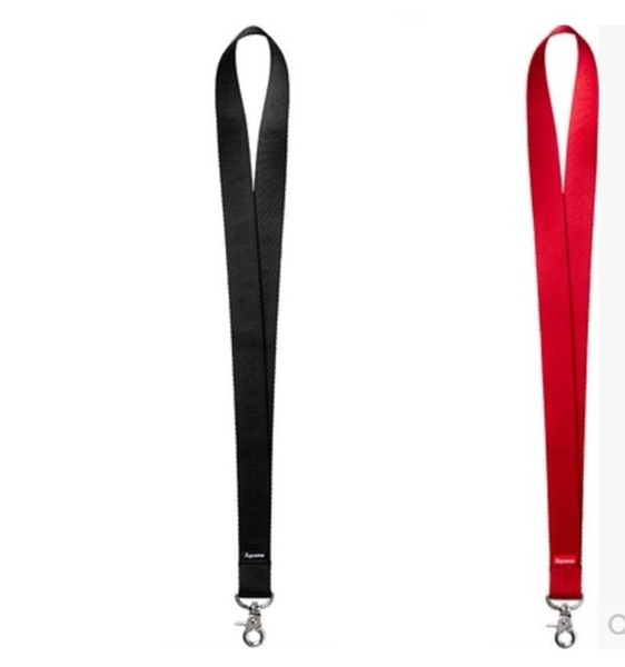 fahion sup SS16 nylon Lanyard black red color in stock cheerleading