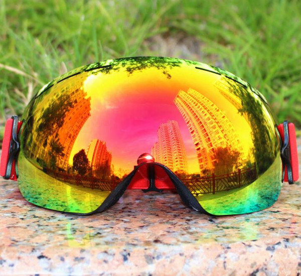 2022good fitness Large sphere double layer anti fog rimless ski glasses sport card myopia ski glasses for men women yakuda's store training