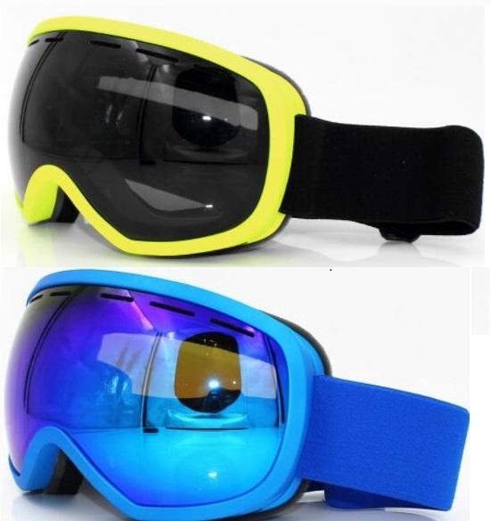 Top men Double layer anti fog surface Revo coating large sphere double layer anti fog ski glasses card myopia men Fitness wholesale yakuda