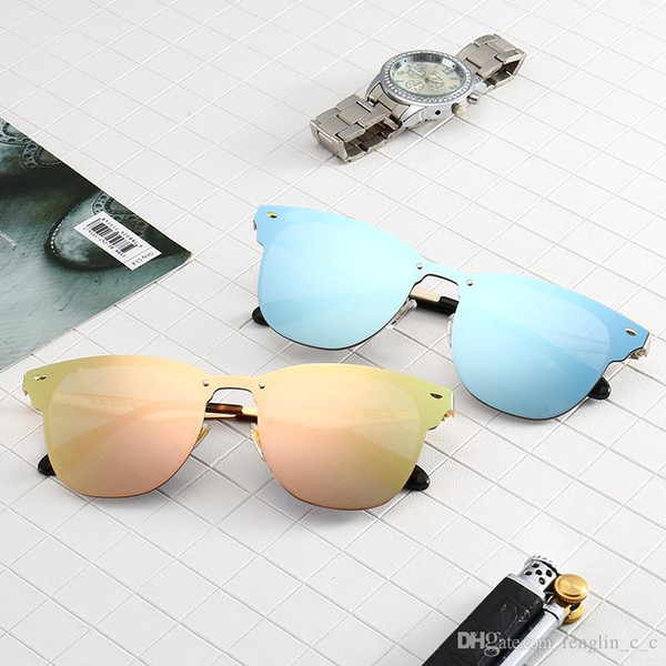 The new R B 3576 Types polarized sunglasses Europe and the United States fashion metal bright frog mirror trend designer sunglasses