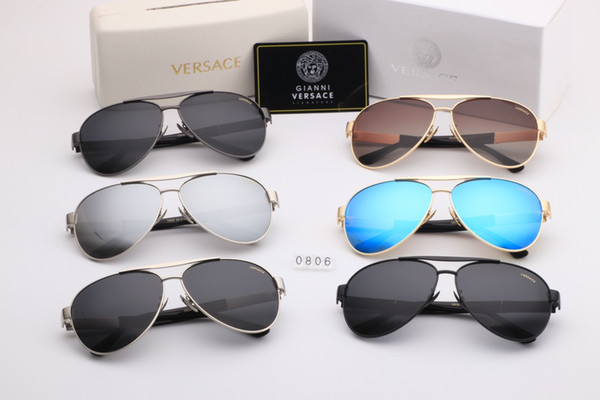 New driving Sunglasses for men women Classic Fashion design brand sunglasses black lover sun glasses with free box 0806