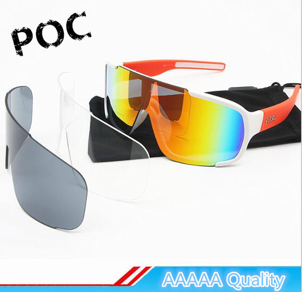 The New POC sunglasses polarized Brand Cycing Eyewear For Men Women Goggles Gafas cicismo Bicycle Mountian do blade MTB Sport Glasses