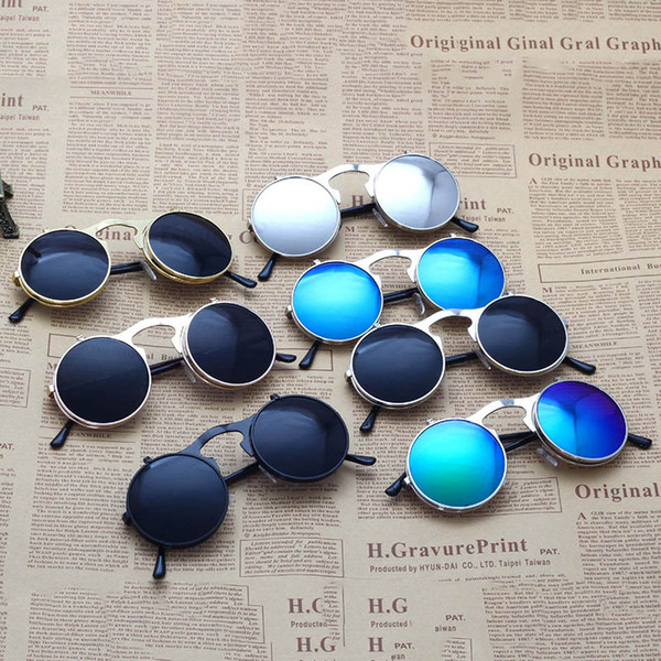 Retro Punk Metal Sunglasses Steam Renovate Sunglasses Women Men Fashion Trendsetter Sunglasses 3012001