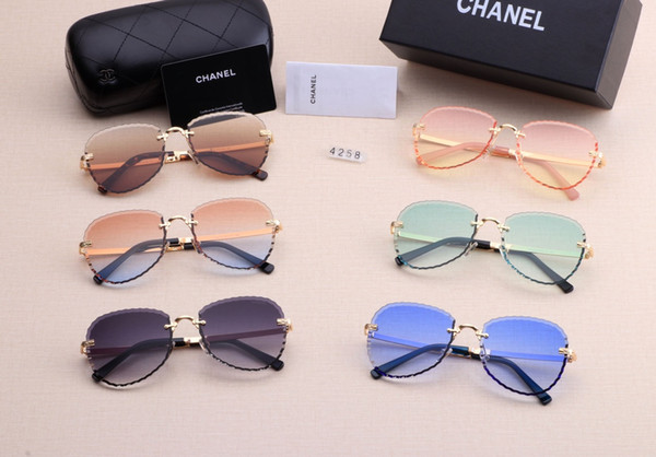 New driving Sunglasses for men women Classic Fashion Unisex UV400 design brand sunglasses sun glasses with free box 4258