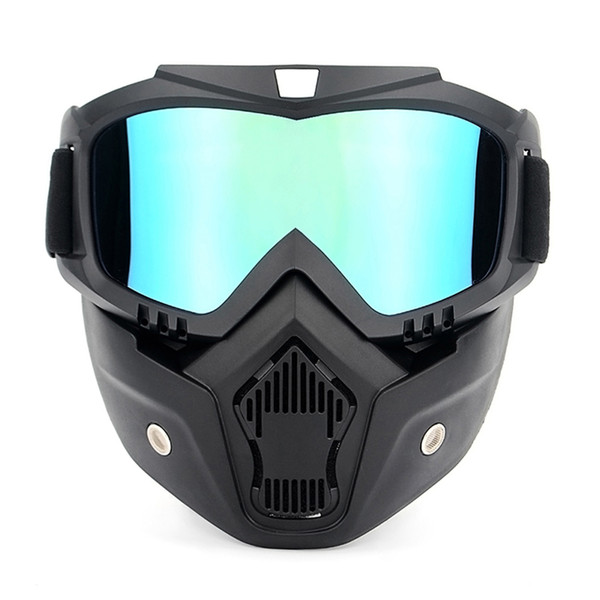 Bike Glasses Motorcycling Goggles UVA400 Protection Winter Skiing Goggle Riding Sports Goggle with Detachable Mask