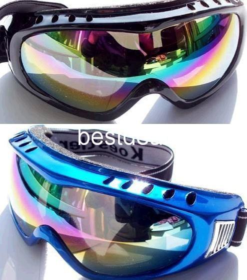 10pcs/lot Free shipping For winter use colorful plastic Ski Goggles P002p