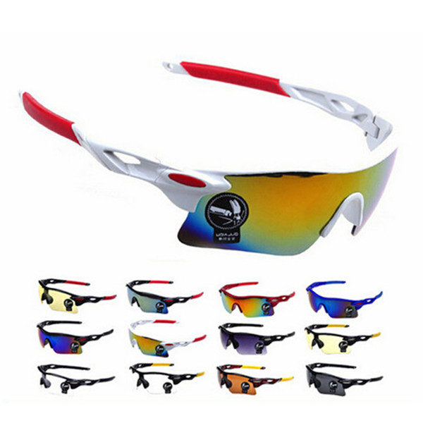 Wholesale-Men Glasses UV400 Outdoor Sports Windproof lunette cycliste Eyewear Women Mountain Bike Bicycle Motorcycle Glasses Sunglasses