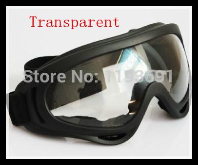 Wholesale-Free shipping of Hot Hunting  X400 Wind Dust Protection Tactical Goggle Sprot Glasses Safety Googles Transparent