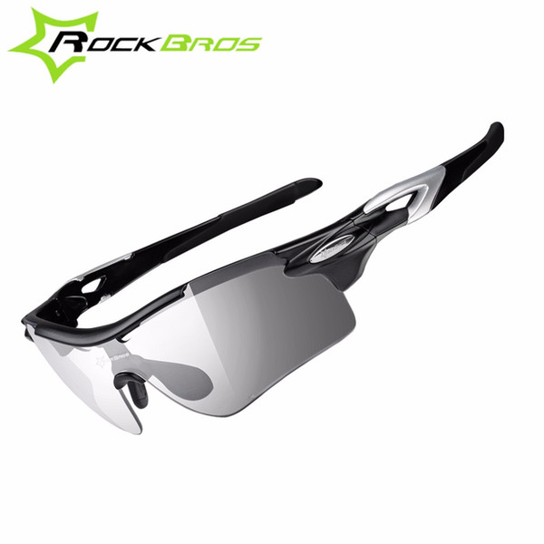 Photochromic ROCKBROS Eyewear Polarized Cycling Glasses Bike Glasses Outdoor Sports Bicycle Sunglasses Goggles Eyewear Myopia Frame