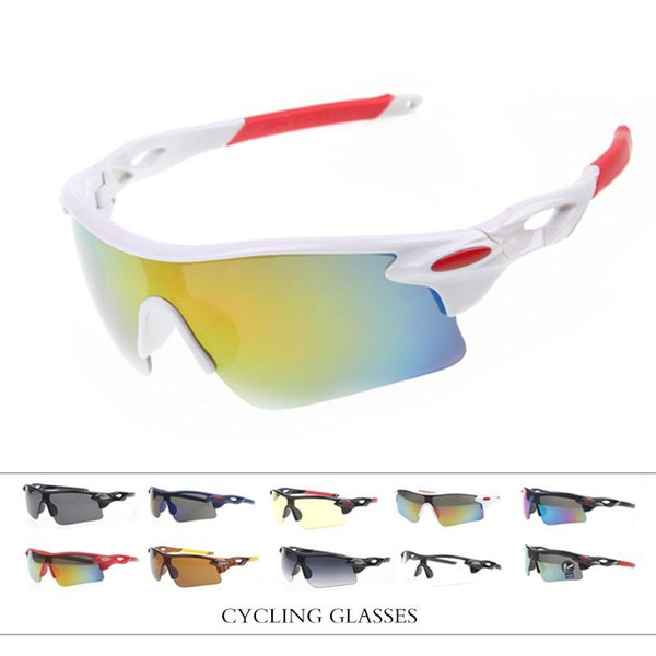 Wholesale- 2017 UV400 Cycling Eyewear Outdoor Sports MTB Bike Goggles Windproof Glasses Motorcycle gafas Ciclismo Sunglasses