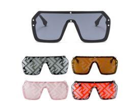 Letter Mirror Coating Sunglasses Men Women Fashion Shades UV400 Vintage Glasses 49031