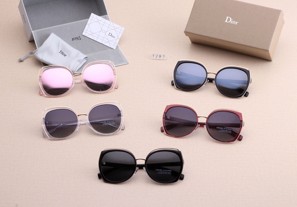 New driving Sunglasses for women men Classic Fashion Unisex UV400 design brand sunglasses sun glasses with free box 1281