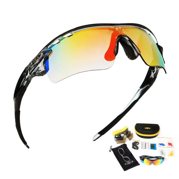 Polarized Cycling Glasses Bike Outdoor Sports Bicycle Sunglasses For Men Women Goggles Eyewear 5 Lens Myopia Frame Free Shipping