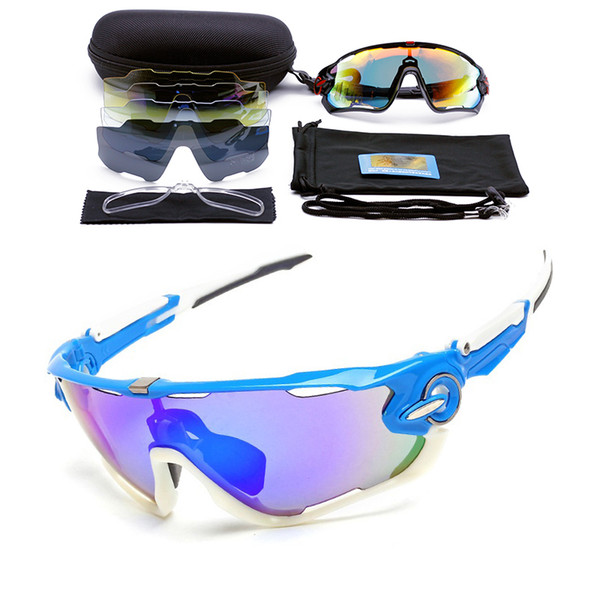 2018 cycling Glasses 5 Lens MTB bicycle sport bike sunglasses Outdoor sunglasses Polarized fishing glasses With Myopia frame