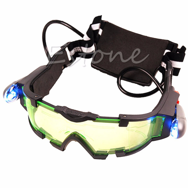 Eyeshield Adjustable Elastic Band Green Lens Night Vision Goggles Glasses