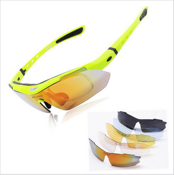 Polarized Cycling Glasses Outdoor Bicycle Sunglasses Motor Bike Reflective UV Protection Goggles 5 Lenses Eyewear Gafas Ciclismo