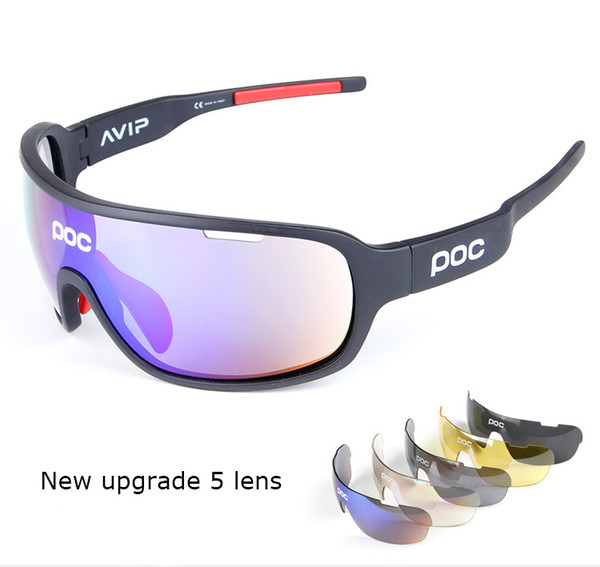 2019 POC sunglasses 5 lens polarized Cycing Eyewear Men Women Goggles Gafas cicismo Sport Bicycle Mountian do blade MTB Sport bike glasses