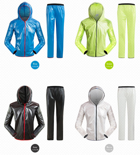 Sports cycling fission raincoat suits. Outdoor waterproof and cycling suit with sun protection and rain cover. Frivolous and breathe freely