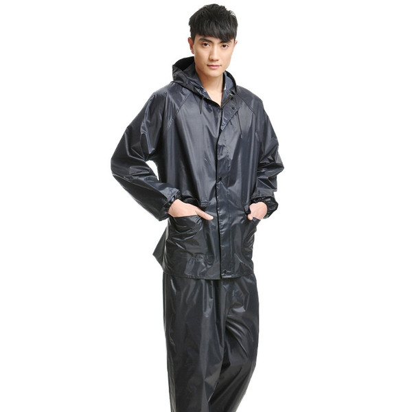 Waterproof Windproof Conjoined Raincoats Overalls Electric Motorcycle Fashion Raincoat Men And Women Rain Suit Rainwear #179537