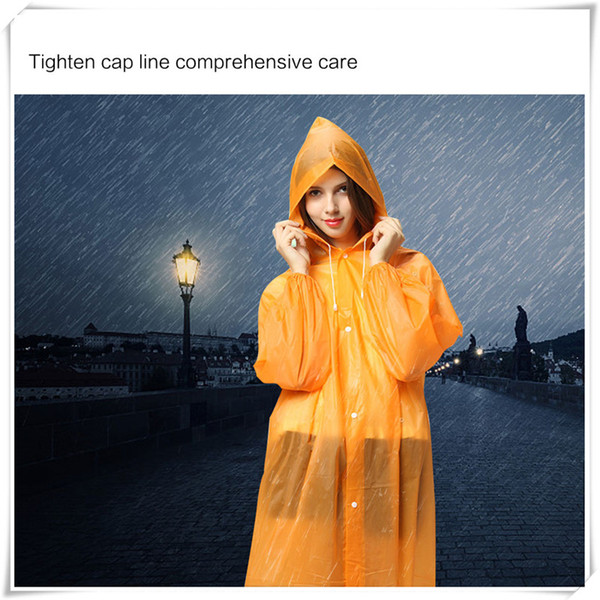 Outdoors 5pcs/Lot Disposable Raincoats With Sleeves And Hood One Size Fits All Lightweight outdoor Rain Wear