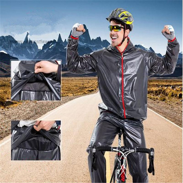 2017 new Cycling Raincoats jacket raincoat sets Bicycle raincoat windbreak Waterproof cycling Outdoor Jackets pants sets out265