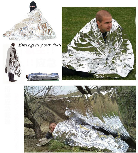 In stock outdoor mountain climbing supplies camping emergency survival blanket outdoor multi-functional thermal insulation blanket first aid