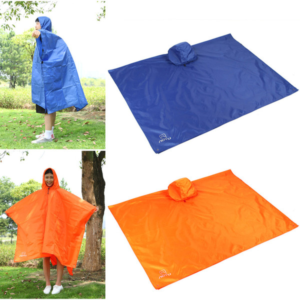 3 in 1 Multifunctional Raincoat Outdoor Travel Rain Poncho Backpack Rain Cover Waterproof Tent Awning For Climbing Camping Hiking