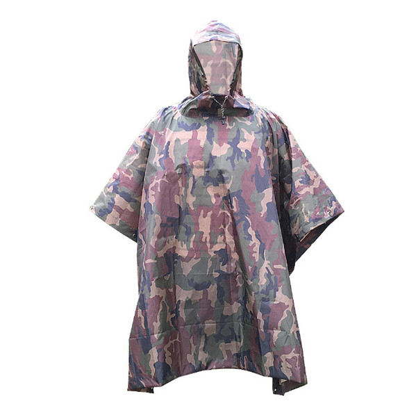 Rain Wear outdoor camping mountaineering cycling sports adult poncho lightweight hiking camouflage raincoat