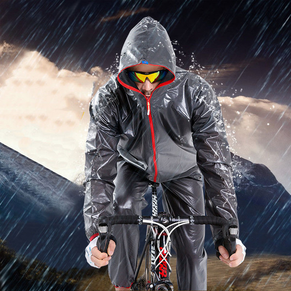 Men Cycling Windproof Raincoat Sport Jacket Rainwear Suit Outdoor Mountain Bike Bicycle Raincoat Women Rain Pants Set