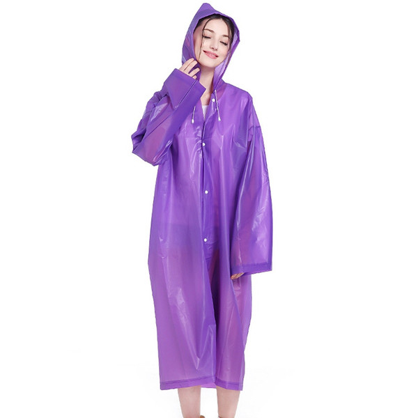 Fashion Women Man PE Transparent Raincoat Poncho Portable Environmental Light Raincoat Long Use Rain Coat #17023