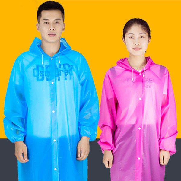 Outdoor Travel Rainwear Transparent Raincoat Women Men Portable Waterproof Disposable thick Ponchos Plastic Rain Cover #17045