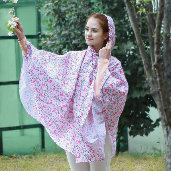 2019 Most popular gradient printed waterproof raincoat, hooded poncho and poncho for adults