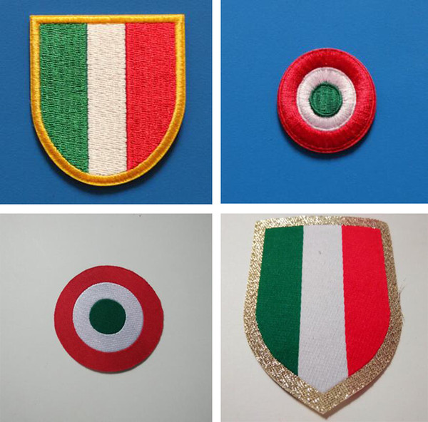 Embroidery Serie A Italia Calcio Patches Printing Plastic Red Coppa and Italia Circle Scudetto badges hot impressed italy cup soccer armband