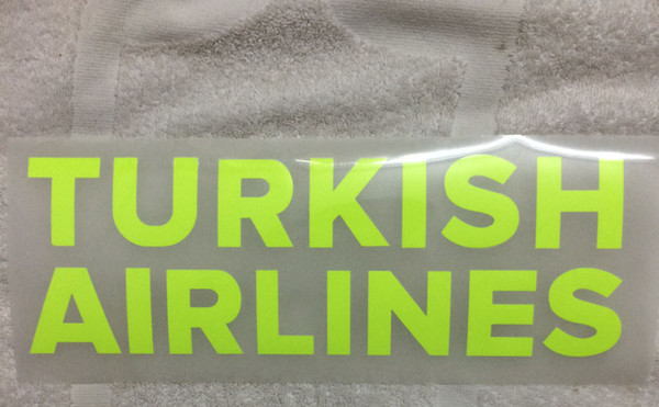 Sponsor TURKISH AIRLINES Soccer Patch Heat Transfer Badge