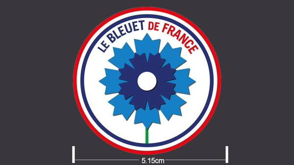 Ligue 1 LE Bleuet de france Patch Neymar JR Mbappe Cavani Verratti for Commemoration du 11 novembre