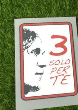 Serie A Maldini 3 solo per te Sleeve Patch Maldini 3 solo per te patch tribute to Maldini end career 2010 Soccer Patch