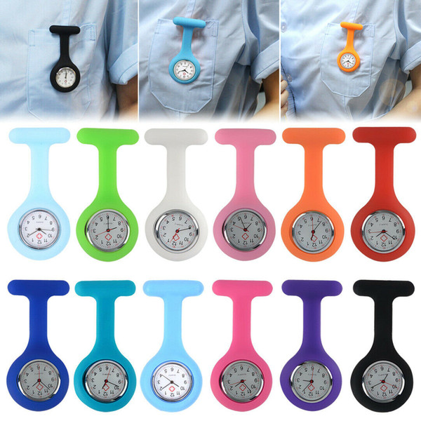 Nurse Watch Silicon Batteries Pocket Watch Zebra Leopard Prints Pocket Watches Chest Table Kids Gift Watches Hot Sale Watch MMA1822