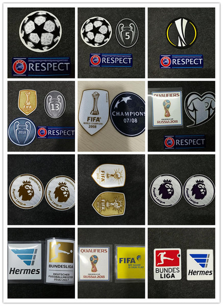 combination Sale Ligue Patch European football league Football Patch triangle interim Sponsor Badge Heat Transfer Soccer Patch Badge