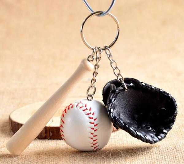 Good A++ Creative baseball key holder baseball fan supplies gifts sports souvenirs KR154 Keychains mix order 100 pieces a lot