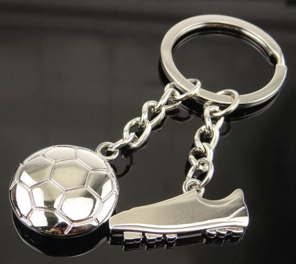 2018 Football Souvenirs Gifts Metal Alloy Football Shoes Pendant Keychain Car Keyring Key Chain for Men