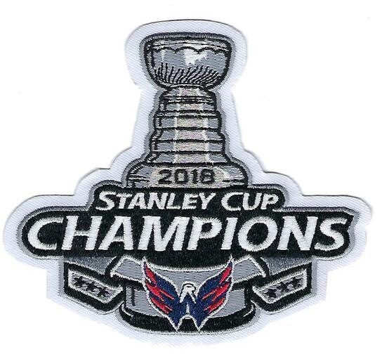 2018 Stanley Cup Finals Champions Washington Capitals embroidery Patch stitch patch sewn on free shipping no size