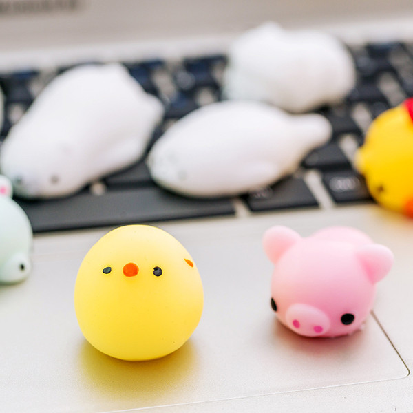 DHL free Squishy Slow Rising Jumbo Toy Bun Toys Animals Cute Kawaii Squeeze Cartoon Toy Mini Squishies Cat toys Fashion Rare Animal Gifts