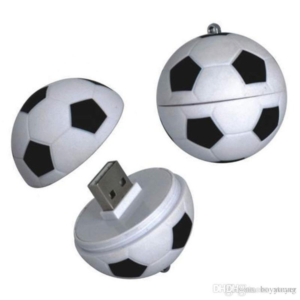 Flash Memory U DISK 4G 8G 16G 32G 64G Russia World Cup Fans Souvenir Soccer USB 2.0 Plastic Creative Personality Football Black