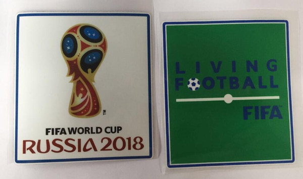 Top Quality Patches Russia 2018 World Cup Patch Living Football Soccer Patch Soccer Football Badges Patches Flocking Champions Respect Euro