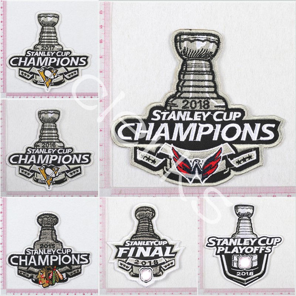 Custom Washington Capitals 2018 Stanley Cup Final Champions Playoffs Embroidery Patch 2017 2016 2015 2014 Sewing On for Hockey Jersey