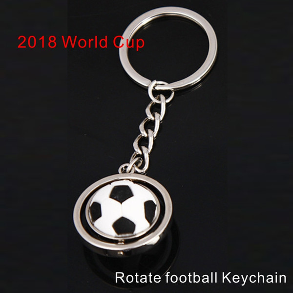 2018 World Cup Rotate football Keychain Football memorabilia,High quality environmental protection materials,Free transportation DHL.